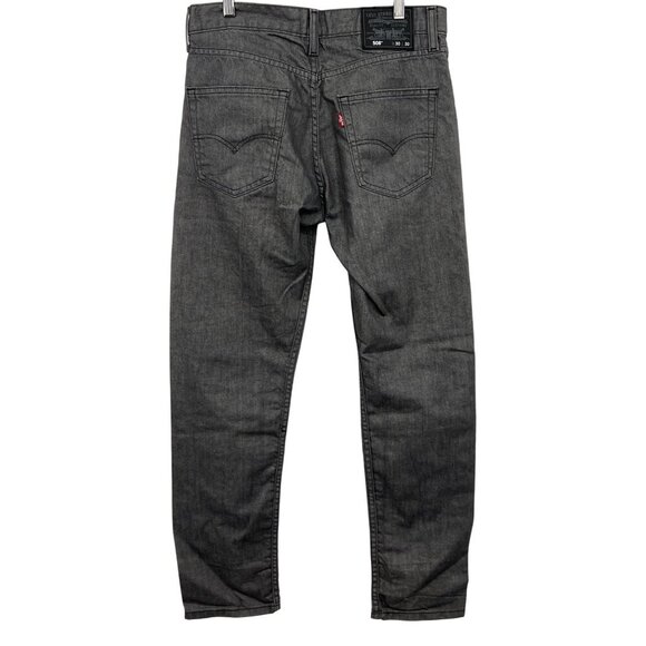 Levis Denim Jeans Size 30 X 30 Style 508 Taper Straight Black EUC - Picture 5 of 8